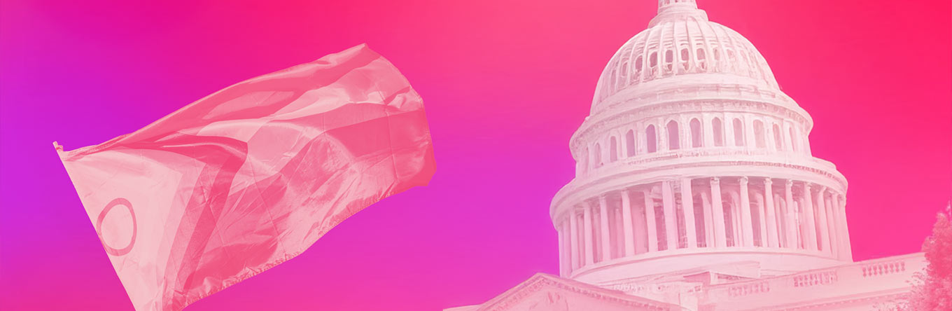 US Capital with pride flag